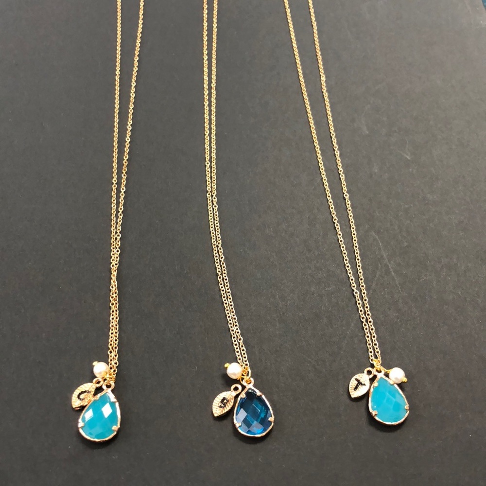 ❗️3 necklaces for $15‼️ Necklace with initial